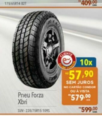 Supermercados Condor Pneu forza xbri oferta