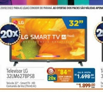 Supermercados Condor Televisor lg oferta