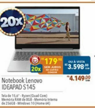 Supermercados Condor Notebook lenovo oferta