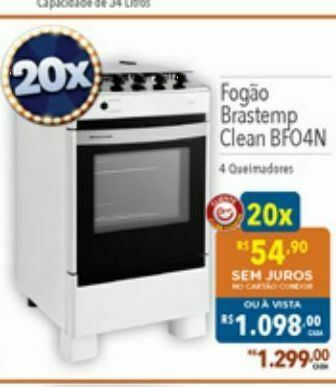 Supermercados Condor Fogão brastemp oferta