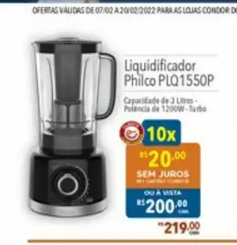 Supermercados Condor Liquidificador philco oferta