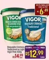 Muffato Vigor - requeijão cremoso tradicional ou light pote oferta