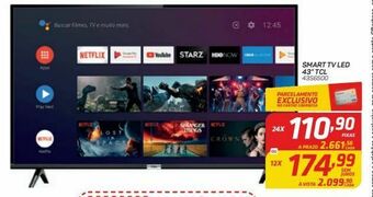 Smart tv led 43” tcl