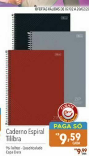 Caderno espiral tilibra