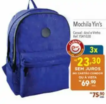 Supermercados Condor Mochila yins oferta