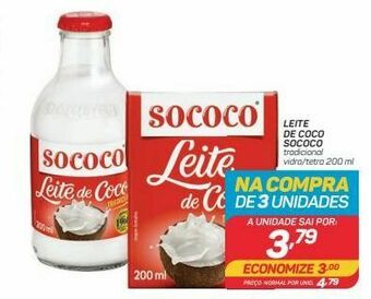 GBarbosa Leite de coco sococo 200ml oferta