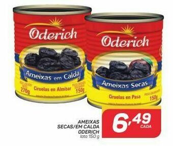 GBarbosa Ameixas secas/em calda oderich 150g oferta