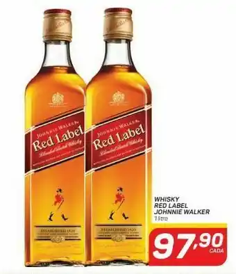 GBarbosa Whisky escocês johnnie walker red label 1l oferta