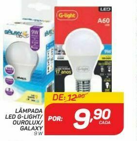 Lâmpada led g-light/ ourolux/ galaxy