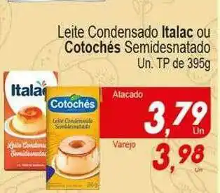Villefort Atacadista Leite Condensado Italac Ou Cotochés Semidesnatado oferta