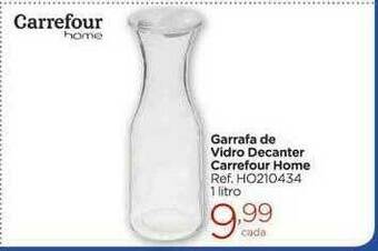 Garrafa De Vidro Decanter Carrefour Home