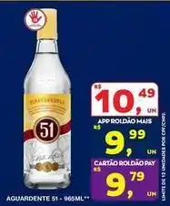 Roldão 51 - aguardente oferta