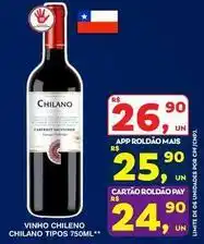 Roldão Chilano - vinho chileno tipos oferta