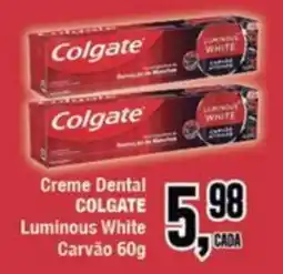 Rede Economia creme dental colgate luminous white carvão oferta