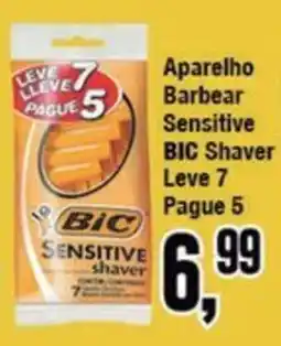 Rede Economia Aparelho barbear sensitive bic shaver oferta