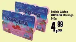 Rede Economia Bebida Láctea YOPOLPA Morango oferta