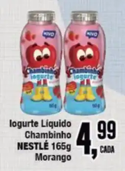 Rede Economia logurte liquido chambinho nestle morango oferta
