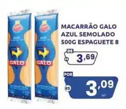Rede Compras Macarrão galos azul semolado oferta