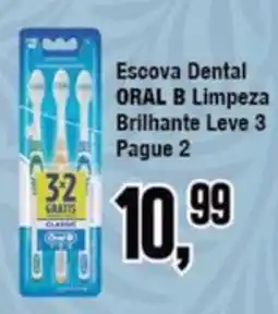 Rede Economia Escova Dental Oral B Limpeza Brilhante oferta