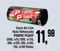 Rede Economia Saco de lixo rolo reforçado pratic plast oferta