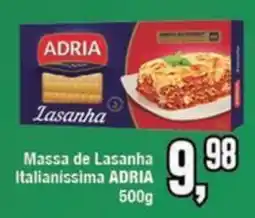 Rede Economia Massa de Lasanha Italianissima ADRIA oferta