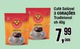 Rede Economia Café Solúvel 3 Corações Tradicional oferta