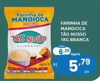 Farinha de mandioca comum tão nosso branca