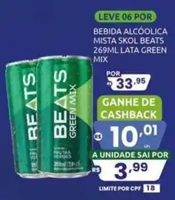 Rede Compras bebida alcoólica mista skol beats green mix oferta