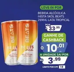 Rede Compras bebida alcoólica mista skol beats tropical oferta