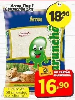 Amarelinha supermercados Arroz Tipo 1 Carunchão oferta