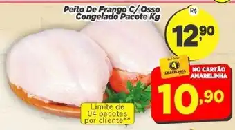 Peito De Frango C/ Ossocongelado Pacote Kg