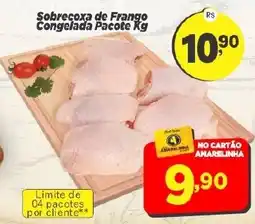 Amarelinha supermercados Sobrecoxa de Frango Congelada Pacote Kg oferta