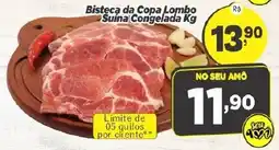 Amarelinha supermercados Bisteca da Copa Lombo Suína Congelada oferta