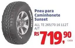 Camiño supermercados Pneu para Caminhonete Sunset oferta