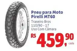 Camiño supermercados Pneu para Moto Pirelli MT60 oferta