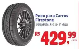 Camiño supermercados Pneu para Carros Firestone oferta