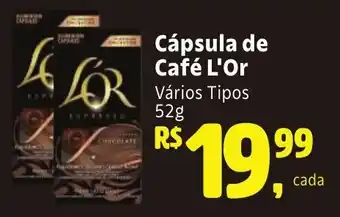 Cápsula de Café L'Or Vários Tipos