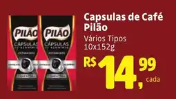 Camiño supermercados Capsulas de Café Pilão oferta