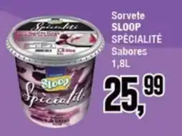 Rede Economia Sorvete sloop spécialité sabores oferta
