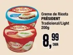 Rede Economia Creme de Ricota Président Tradicional/Light oferta