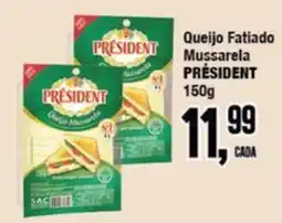 Rede Economia Queijo Fatiado Mussarela Président oferta