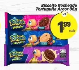 Amarelinha supermercados Biscoito recheado tortuguita arcor oferta