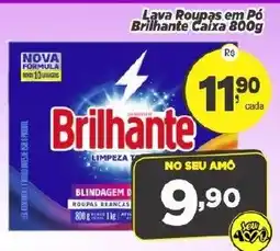 Amarelinha supermercados Lava Roupas em Pó Brilhante Caixa 800g oferta