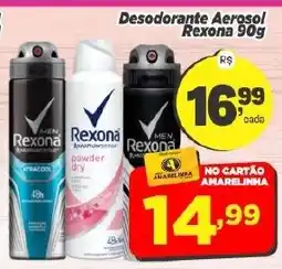 Amarelinha supermercados Desodorante Aerosol Rexona 90g oferta