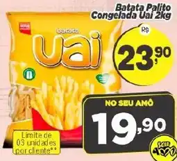 Amarelinha supermercados Batata palito congelada uai oferta