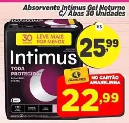 Amarelinha supermercados Intimus gel noturno oferta
