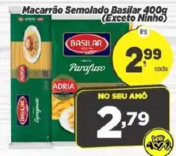Amarelinha supermercados Macarrão Semolado Basilic oferta