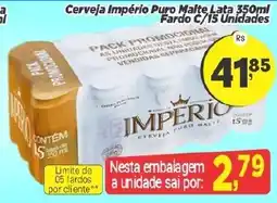 Amarelinha supermercados Cerveja imperio puro malte oferta