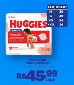 DB Supermercados Huggies pants proteção acolhedora oferta