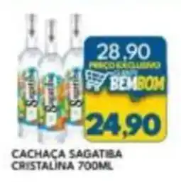 Rancho Bom Supermercados Cachaça sagatiba cristalina oferta
